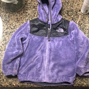 Purple Toddler Girls North Face Fleece